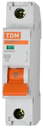 TDM ELECTRIC SQ0206-0147 Авт. выкл.ВА47-29 1Р 63А 4,5кА х-ка D TDM